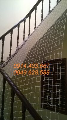 Lưới giếng trời sợi dù, lưới chắn giếng trời cầu thang